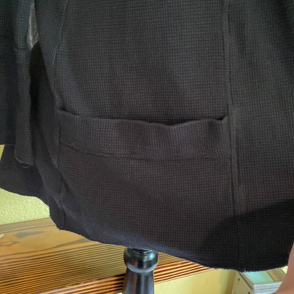 Gaiam Waffle Knit Open Cardigan Sweater - Picture 3 of 8